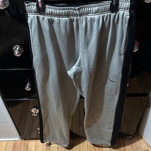 Nike Gray and Black Sweatpants